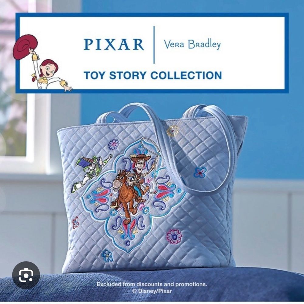 NWT Vera Bradley Disney Pixar Small Vera Tote